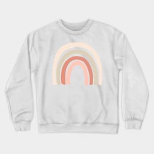 Boho Rainbow Graphic Minimalist Graphic Design Crewneck Sweatshirt